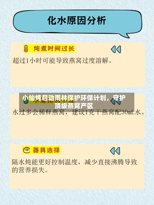 小仙炖启动雨林保护环保计划，守护顶级燕窝产区-第3张图片