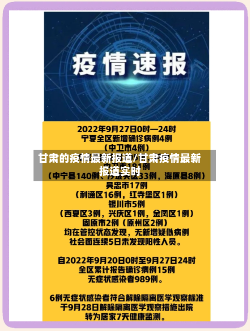 甘肃的疫情最新报道/甘肃疫情最新报道实时