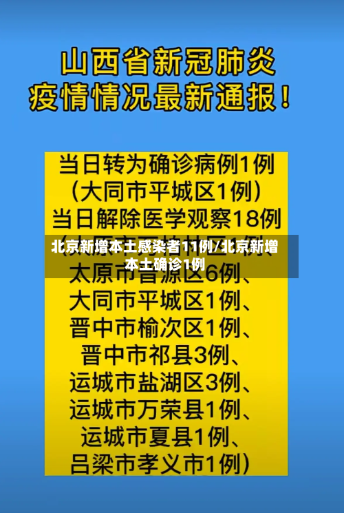 北京新增本土感染者11例/北京新增本土确诊1例-第3张图片