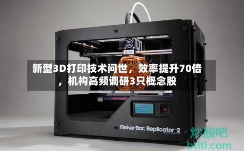 新型3D打印技术问世	，效率提升70倍，机构高频调研3只概念股-第2张图片