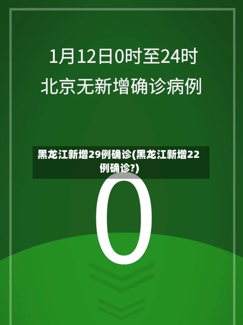 黑龙江新增29例确诊(黑龙江新增22例确诊?)-第3张图片