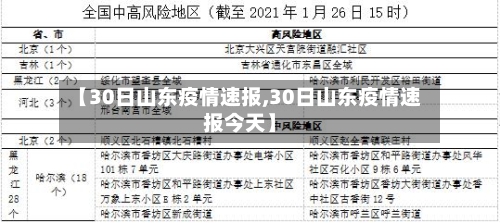 【30日山东疫情速报,30日山东疫情速报今天】-第2张图片